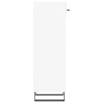 vidaXL Pantofar, alb extralucios, 30x35x105 cm, lemn prelucrat