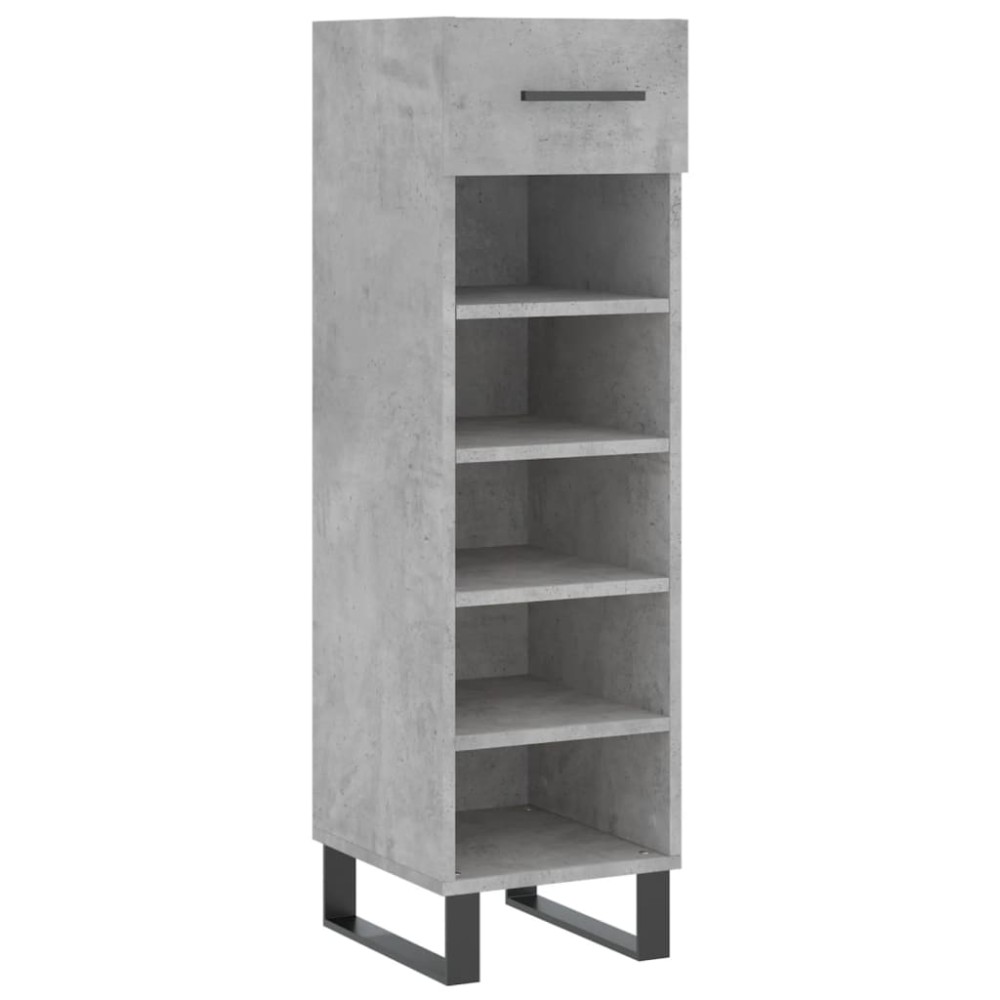 vidaXL Pantofar, gri beton, 30x35x105 cm, lemn compozit