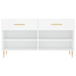 vidaXL Bancă de pantofi, alb, 102x35x55 cm, lemn prelucrat vidaXL Bancă de pantofi, alb, 102x35x55 cm, lemn prelucrat