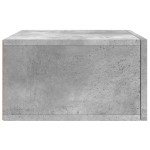 vidaXL Noptieră de perete, gri beton, 35x35x20 cm
