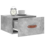 vidaXL Noptiere montate pe perete 2 buc. gri beton 35x35x20 cm vidaXL Noptiere montate pe perete 2 buc. gri beton 35x35x20 cm