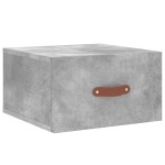 vidaXL Noptiere montate pe perete 2 buc. gri beton 35x35x20 cm vidaXL Noptiere montate pe perete 2 buc. gri beton 35x35x20 cm