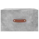 vidaXL Noptiere montate pe perete 2 buc. gri beton 35x35x20 cm vidaXL Noptiere montate pe perete 2 buc. gri beton 35x35x20 cm