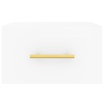 vidaXL Noptiere de perete, 2 buc., alb, 35x35x20 cm