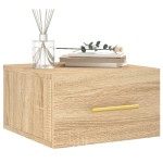 vidaXL Noptiere de perete, 2 buc., stejar sonoma, 35x35x20 cm
