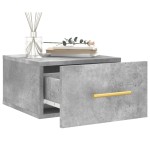 vidaXL Noptieră de perete, gri beton, 35x35x20 cm vidaXL Noptieră de perete, gri beton, 35x35x20 cm