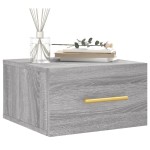 vidaXL Noptieră montată pe perete gri Sonoma 35x35x20 cm vidaXL Noptieră montată pe perete gri Sonoma 35x35x20 cm