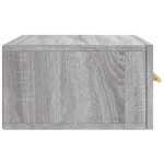 vidaXL Noptieră montată pe perete gri Sonoma 35x35x20 cm vidaXL Noptieră montată pe perete gri Sonoma 35x35x20 cm