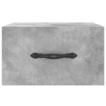 vidaXL Noptieră de perete, gri beton, 35x35x20 cm