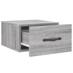 vidaXL Noptieră montată pe perete gri Sonoma 35x35x20 cm