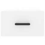 vidaXL Noptiere de perete, 2 buc., alb, 35x35x20 cm