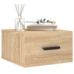 vidaXL Noptiere de perete, 2 buc., stejar sonoma, 35x35x20 cm
