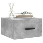 vidaXL Noptieră de perete, gri beton, 35x35x20 cm vidaXL Noptieră de perete, gri beton, 35x35x20 cm