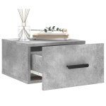 vidaXL Noptiere montate pe perete 2 buc. gri beton 35x35x20 cm