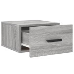 vidaXL Noptieră montată pe perete gri Sonoma 35x35x20 cm vidaXL Noptieră montată pe perete gri Sonoma 35x35x20 cm