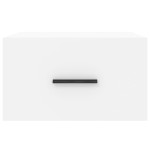 vidaXL Noptieră de perete, alb, 35x35x20 cm