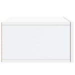 vidaXL Noptieră de perete, alb, 35x35x20 cm