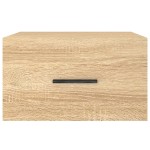 vidaXL Noptieră de perete, stejar sonoma, 35x35x20 cm