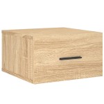 vidaXL Noptiere de perete, 2 buc., stejar sonoma, 35x35x20 cm