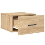 vidaXL Noptiere de perete, 2 buc., stejar sonoma, 35x35x20 cm