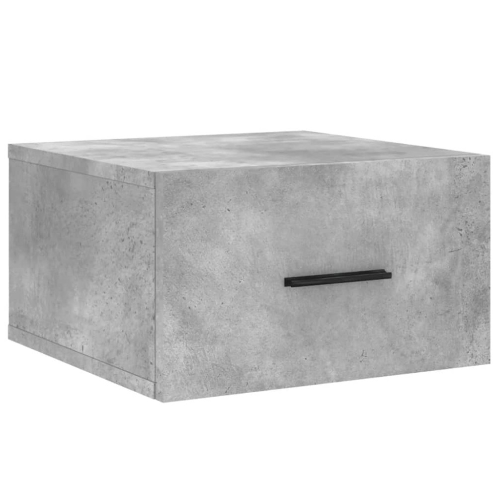vidaXL Noptieră de perete, gri beton, 35x35x20 cm