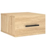 vidaXL Noptiere de perete, 2 buc., stejar sonoma, 35x35x20 cm