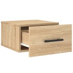 vidaXL Noptiere de perete, 2 buc., stejar sonoma, 35x35x20 cm