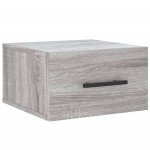 vidaXL Noptieră montată pe perete gri Sonoma 35x35x20 cm