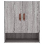 vidaXL Dulap de perete, gri sonoma, 60x31x70 cm, lemn compozit