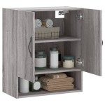 vidaXL Dulap de perete, gri sonoma, 60x31x70 cm, lemn compozit