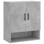 vidaXL Dulap de perete, gri beton, 60x31x70 cm, lemn compozit vidaXL Dulap de perete, gri beton, 60x31x70 cm, lemn compozit