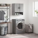 vidaXL Dulap de perete, gri sonoma, 60x31x70 cm, lemn compozit vidaXL Dulap de perete, gri sonoma, 60x31x70 cm, lemn compozit