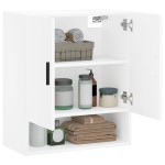 vidaXL Dulap de perete, alb, 60x31x70 cm, lemn compozit