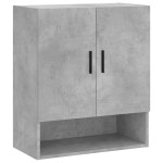 vidaXL Dulap de perete, gri beton, 60x31x70 cm, lemn compozit vidaXL Dulap de perete, gri beton, 60x31x70 cm, lemn compozit