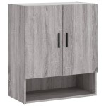 vidaXL Dulap de perete, gri sonoma, 60x31x70 cm, lemn compozit vidaXL Dulap de perete, gri sonoma, 60x31x70 cm, lemn compozit