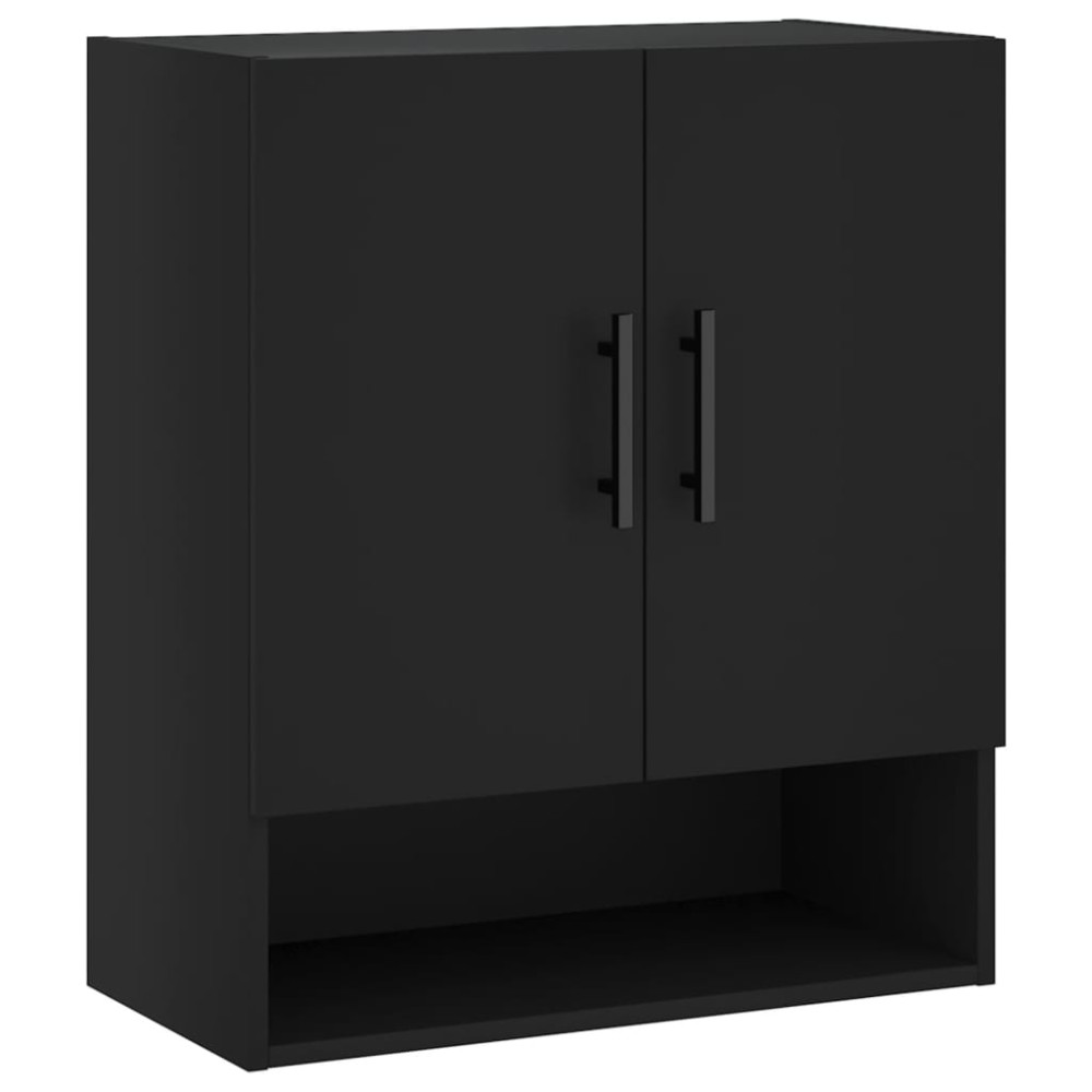 vidaXL Dulap de perete, negru, 60x31x70 cm, lemn compozit