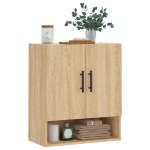 vidaXL Dulap de perete, stejar sonoma, 60x31x70 cm, lemn compozit vidaXL Dulap de perete, stejar sonoma, 60x31x70 cm, lemn compozit