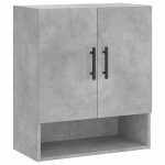 vidaXL Dulap de perete, gri beton, 60x31x70 cm, lemn compozit