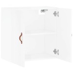 vidaXL Dulap de perete, alb extralucios, 60x31x60 cm, lemn compozit