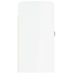 vidaXL Dulap de perete, alb extralucios, 60x31x60 cm, lemn compozit