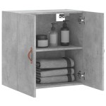 vidaXL Dulap de perete, gri beton, 60x31x60 cm, lemn compozit