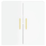 vidaXL Dulap de perete, alb extralucios, 60x31x60 cm, lemn compozit vidaXL Dulap de perete, alb extralucios, 60x31x60 cm, lemn compozit