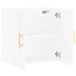 vidaXL Dulap de perete, alb extralucios, 60x31x60 cm, lemn compozit vidaXL Dulap de perete, alb extralucios, 60x31x60 cm, lemn compozit
