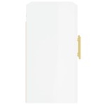 vidaXL Dulap de perete, alb extralucios, 60x31x60 cm, lemn compozit vidaXL Dulap de perete, alb extralucios, 60x31x60 cm, lemn compozit