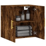 vidaXL Dulap de perete, stejar fumuriu, 60x31x60 cm, lemn compozit