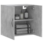 vidaXL Dulap de perete, gri beton, 60x31x60 cm, lemn compozit
