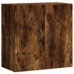 vidaXL Dulap de perete, stejar fumuriu, 60x31x60 cm, lemn compozit