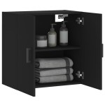vidaXL Dulap de perete, negru, 60x31x60 cm, lemn compozit