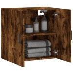 vidaXL Dulap de perete, stejar fumuriu, 60x31x60 cm, lemn compozit