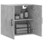 vidaXL Dulap de perete, gri beton, 60x31x60 cm, lemn compozit